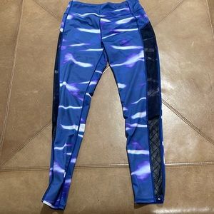 Zella leggings dark blue/purple and black